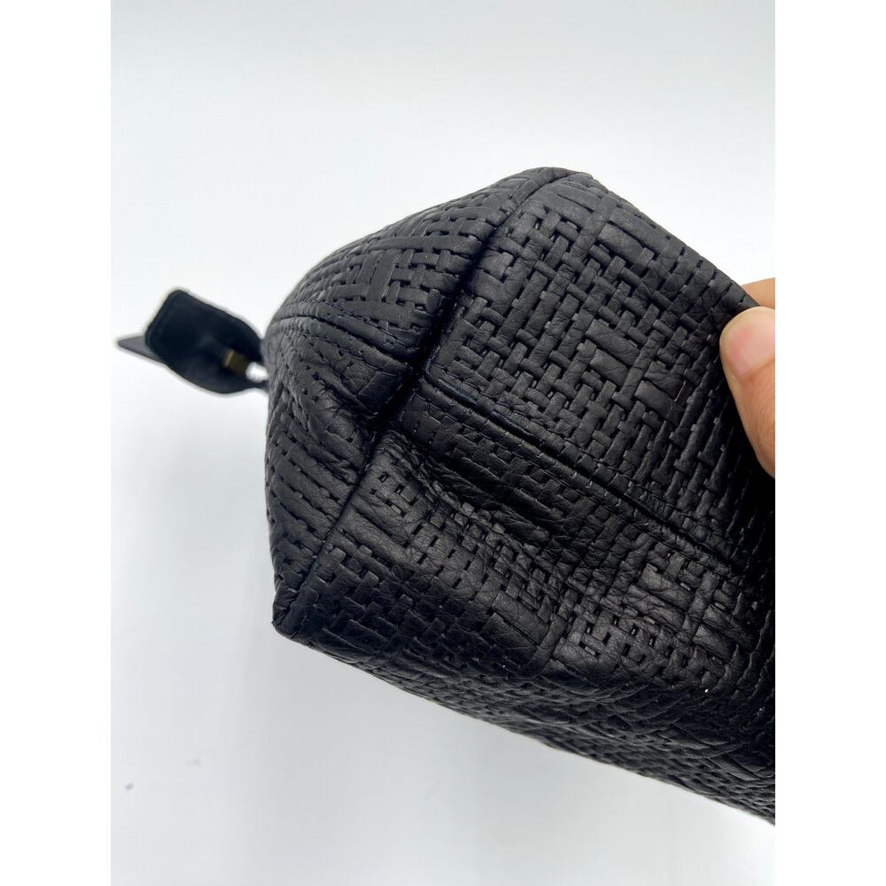 Parker Thatch Small Charlie Leather Black Basketweave - Picture 5 of 16